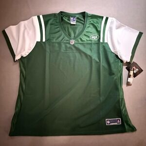 New York Jets Pro Line NFL Jersey Womens 4XL‎ Green Blank Pullover Short Sleeve.